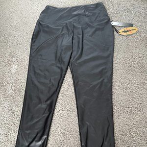 NWT. Size large Athena Marie Black Faux Leather leggings